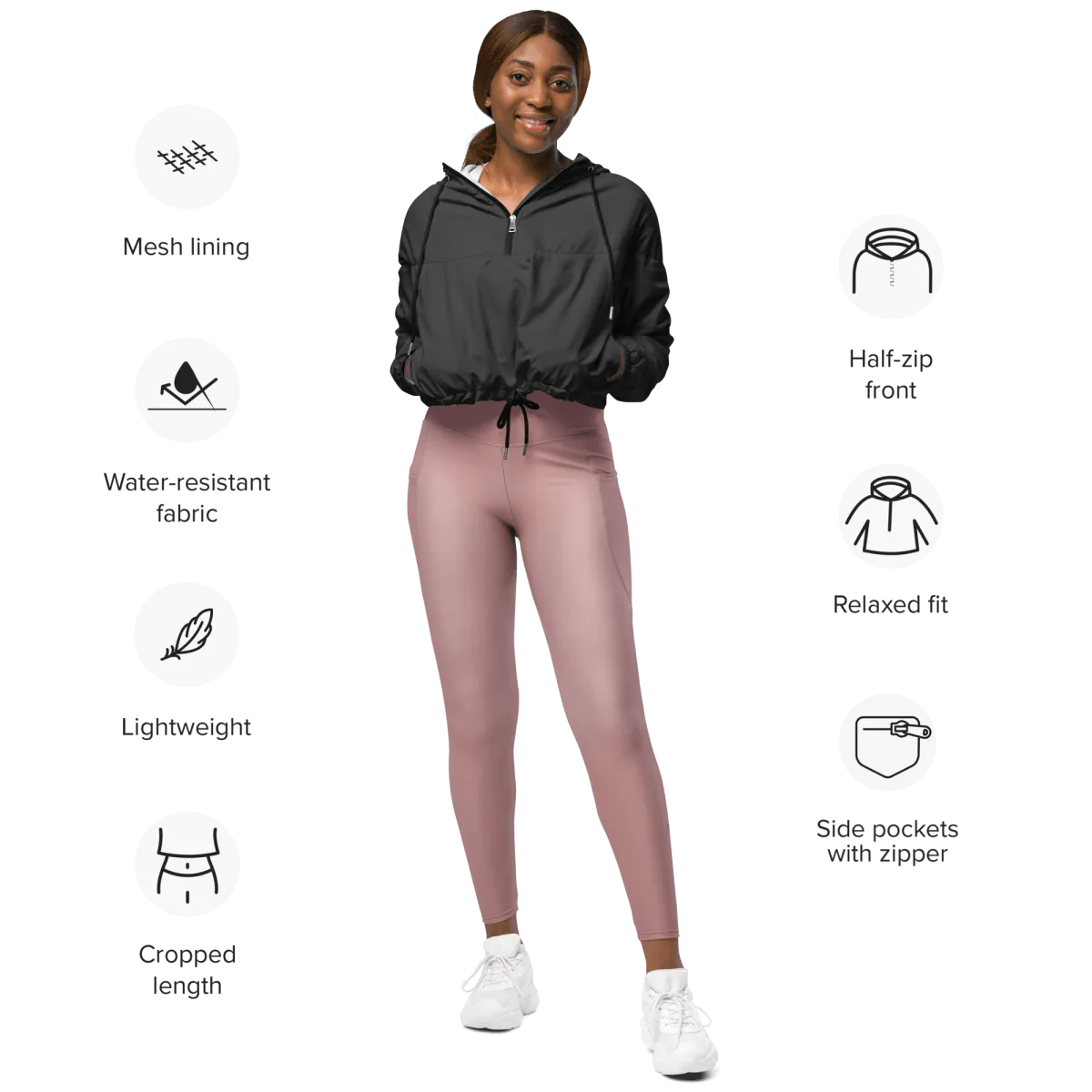 Women’s Cropped Windbreaker (Eclipse)