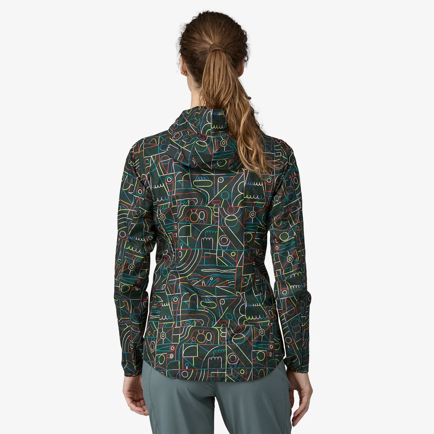 Women's Houdini Jacket - Lose Yourself Outline: Nouveau Green