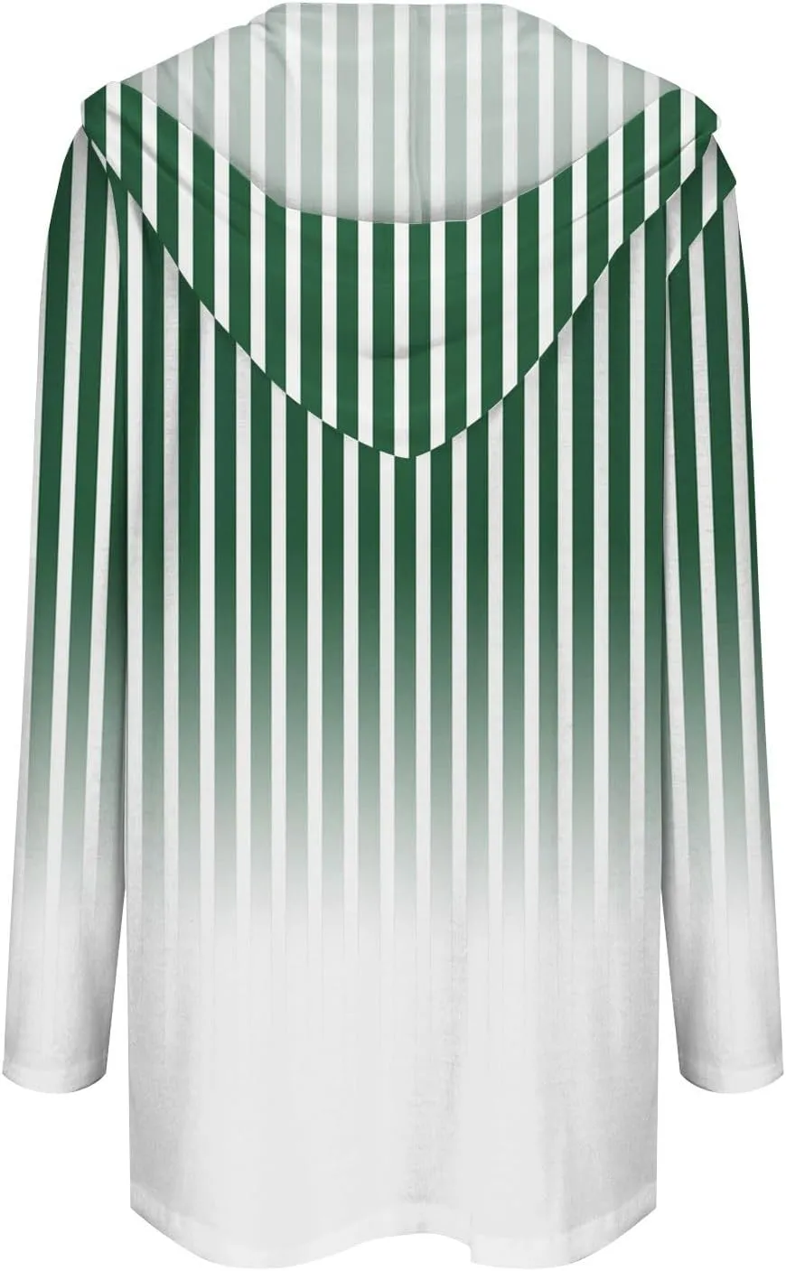 ZYXTIM Womens Lightweight Stripe Cardigan Long Sleeve Open Front Casual Fashion Long Cardigan Sweaters Duster with Pockets